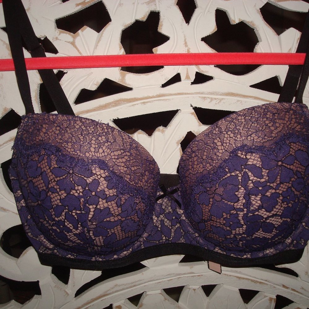 VICTORIA'S SECRET DREAM ANGELS BRA 32DDD PURPLE